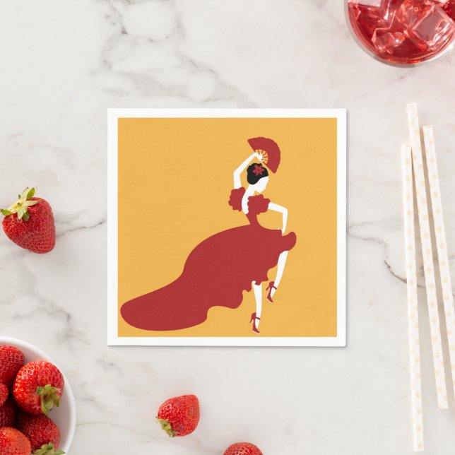 Guardanapo De Papel Dançarina de Flmenco Napkin (Insitu)