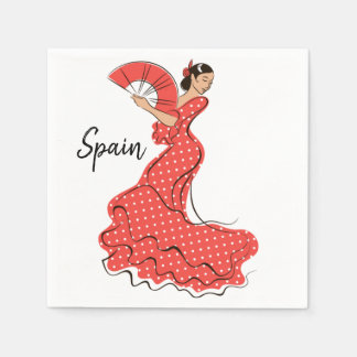 Guardanapo De Papel Dançarino espanhol Flamenco