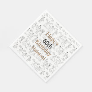 Guardanapo De Papel Dançarinos e Drummers Coreanos Tradicionais do Ven