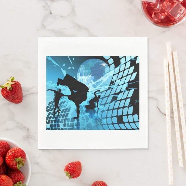 Guardanapo De Papel Dançarinos Silhuetados Papel Napkins (Criador carregado)