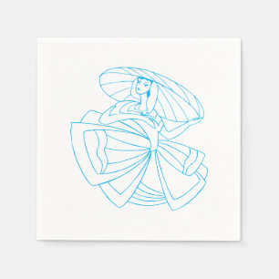 Guardanapo De Papel Dancer Line Art Napkins