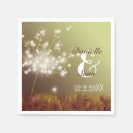 Guardanapo De Papel Dandelion Dream Nature Inspirou Casamento