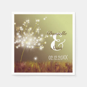 Guardanapo De Papel Dandelion Dream Nature Inspirou Casamento