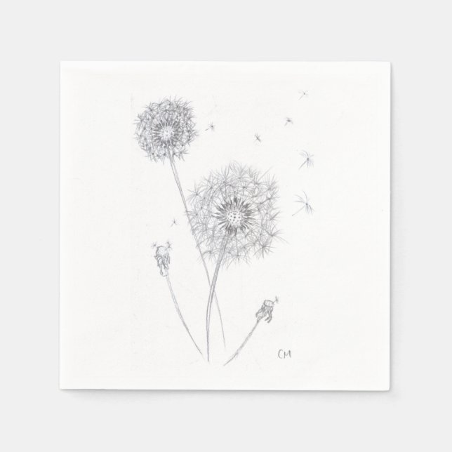 Guardanapo De Papel Dandelion Mesa Napkin (Frente)
