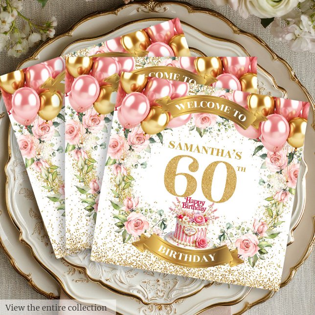 Guardanapo De Papel Dazzling Boho 60º Aniversário Napkins Sparkle Art (Dazzling Boho 60th Birthday Napkins Sparkle Art

)