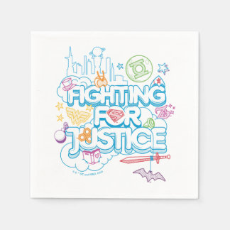 Guardanapo De Papel DC Super Hero Girls Lutando Pela Justiça