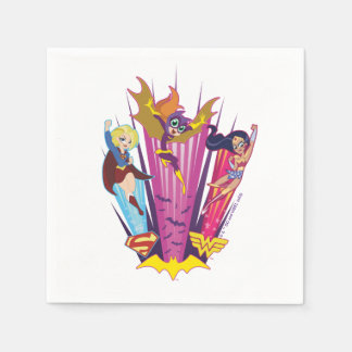 Guardanapo De Papel DC Super Hero Girls Trio