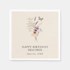 Guardanapo de papel de aniversário Boho