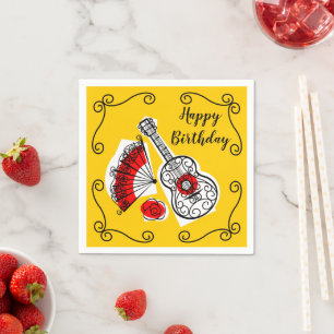 Guardanapo de papel de aniversário das Souvenirs