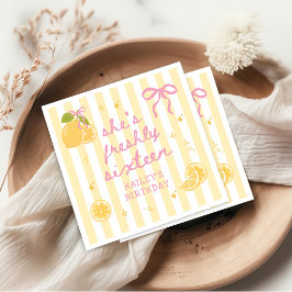 Guardanapo de papel de aniversário de limão Freshl