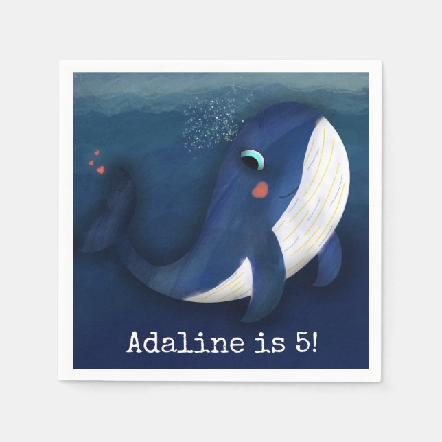 guardanapo de papel de baleia (Frente)