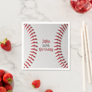 Guardanapo de Papel de Beisebol Personalizado com 