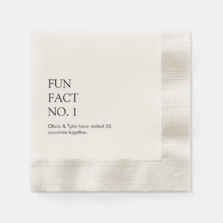 Guardanapo de papel de curiosidade de casamento si