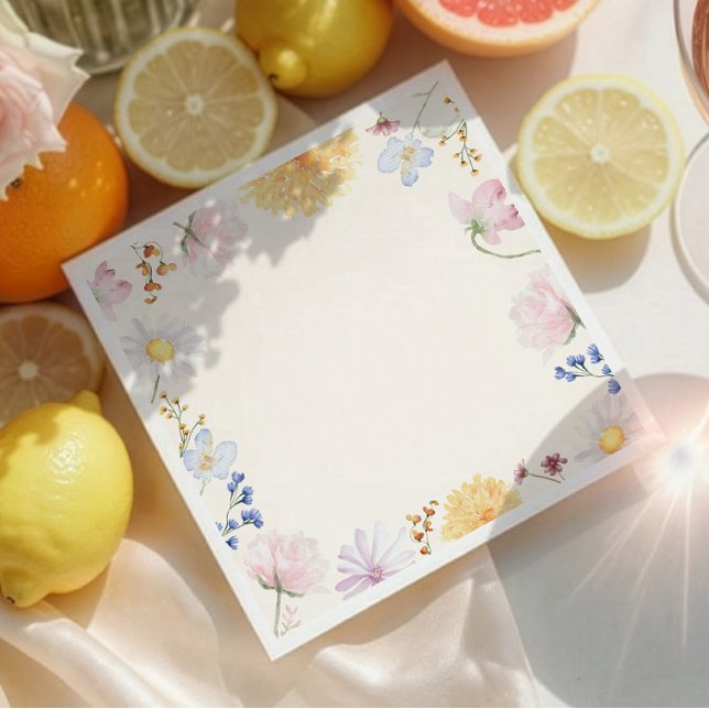 Guardanapo de papel de flor silvestre pastel (Criador carregado)