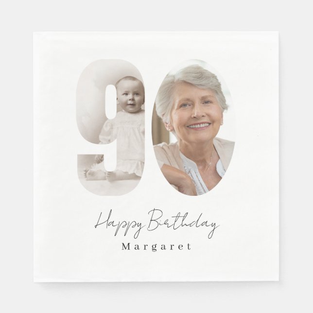 Guardanapo de papel de foto personalizado para fes (Frente)
