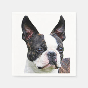 Guardanapo De Papel De "guardanapo de papel do terrier Boston"