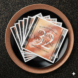 Guardanapo De Papel De Jantar 32º aniversário de casamento em Bronze