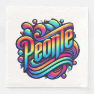 Guardanapo De Papel De Jantar A conexão Abstrato: Um mundo de Pessoas Unidos