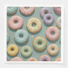 Guardanapo De Papel De Jantar A Whimsical Pastel Donut Dream