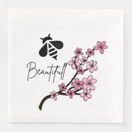 Guardanapo De Papel De Jantar abelha bela