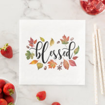 Abençoado Com A Caligrafia Negra E Folhas De Outon