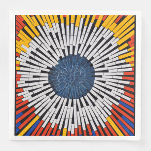Guardanapo De Papel De Jantar Abstrato em fita—Starburst
