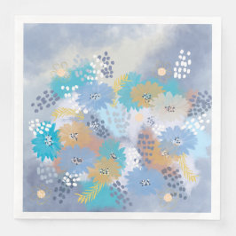 Guardanapo De Papel De Jantar Abstrato floral casamento