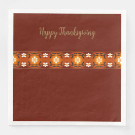 Guardanapo De Papel De Jantar Acento Floral Moderno