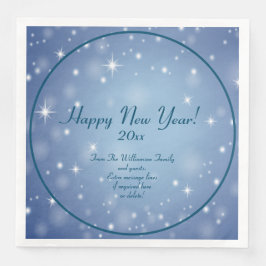 Guardanapo De Papel De Jantar Adicionar Feliz ano novo 20xx de Nome da Empresa d