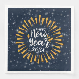 Guardanapo De Papel De Jantar Adicionar Intermitência de Feliz ano novo de Ano c