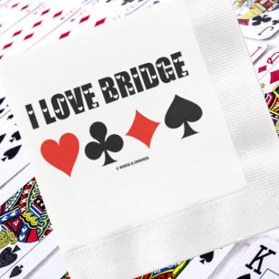Guardanapo De Papel De Jantar Adoro Quatro Fatos De Cartas