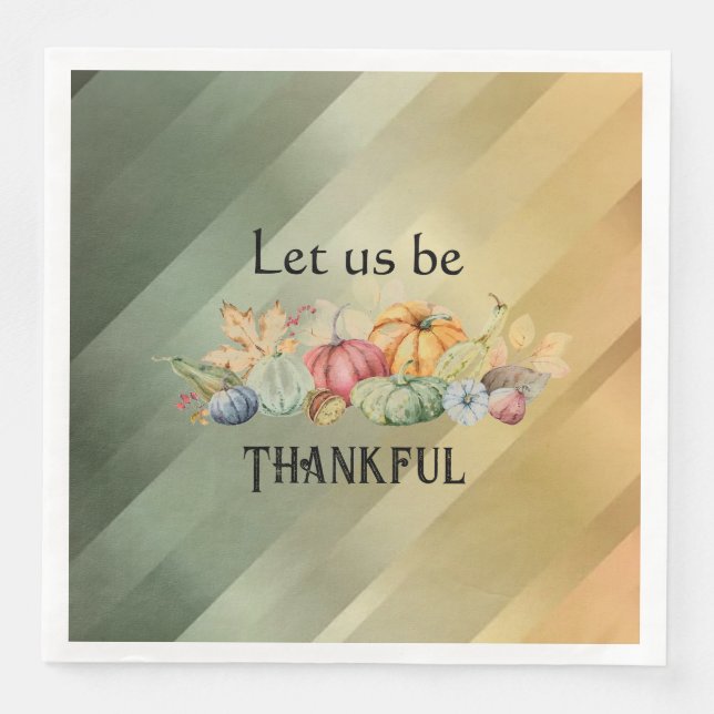 Guardanapo De Papel De Jantar Agradecemos (Frente)