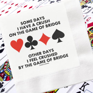 Guardanapo De Papel De Jantar Alguns Dias Eu Tenho Uma Esmagada No Jogo Da Ponte