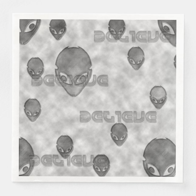 Guardanapo De Papel De Jantar Alienígena Acredita (Frente)