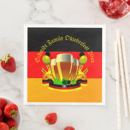 Guardanapo De Papel De Jantar Alterar Ano de Texto Octoberfest 20xx Óculos de Ce