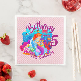 Guardanapo De Papel De Jantar Alterar Nome de Idade Personalizar Festa de aniver