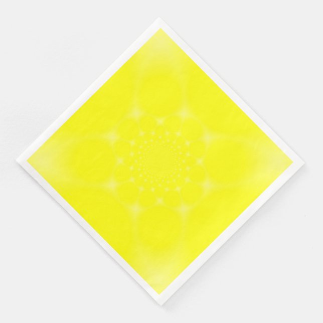 Guardanapo De Papel De Jantar Amarelo Espelhante (Canto)
