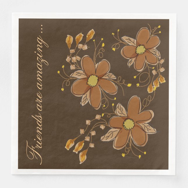 Guardanapo De Papel De Jantar Amigos são incríveis (Frente)