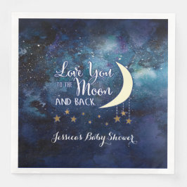 Guardanapo De Papel De Jantar Amo-te à Lua e aos Napkins.