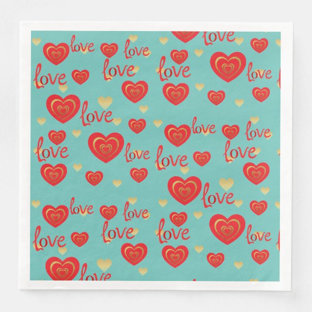 Guardanapo De Papel De Jantar amor (Frente)