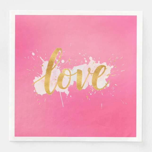 Guardanapo De Papel De Jantar Amor (Frente)