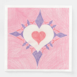 Guardanapo De Papel De Jantar Amor Coração