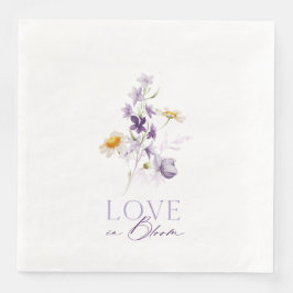Guardanapo De Papel De Jantar Amor no Papel Floral de Casamento Bloom Napkins