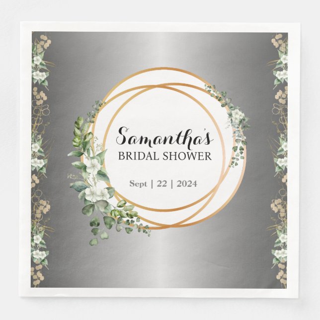 Guardanapo De Papel De Jantar Amor Radiante: Casamento Inesquecível (Frente)