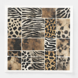 Guardanapo De Papel De Jantar Animal Print - Paper Napkins 