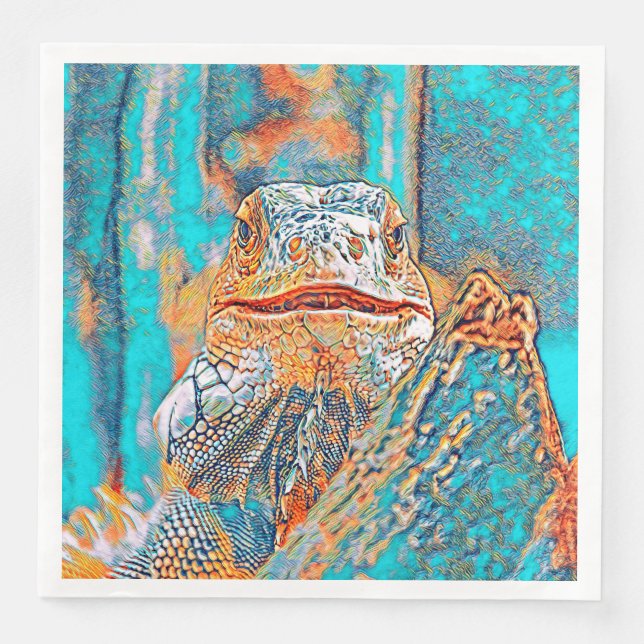 Guardanapo De Papel De Jantar AnimalMix_Iguana_005 (Frente)