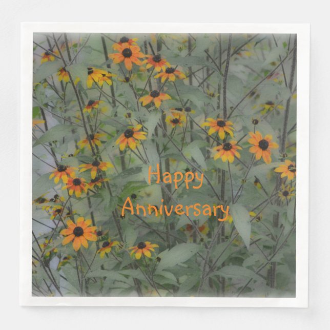 Guardanapo De Papel De Jantar Aniversário feliz e suave (Frente)