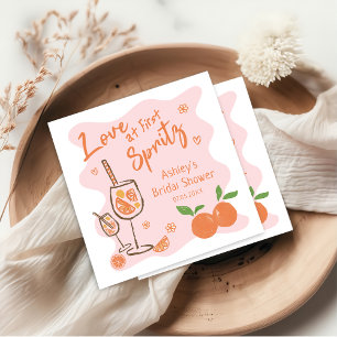 Guardanapo De Papel De Jantar Aperol Spritz Chá de panela Napkin