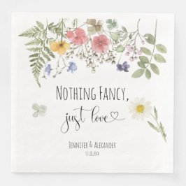 Guardanapo De Papel De Jantar Aquarela Flores Selvagens Janto de Papel Napkins