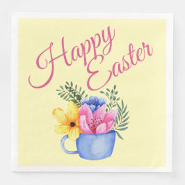 Guardanapo De Papel De Jantar Arranjo Floral Primavera Pastel